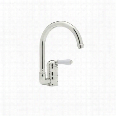 Rohl A3606lmpn2- Country Single Hole Kitchen Faucte In Polished Nickel Attending Metal Lever Hndle