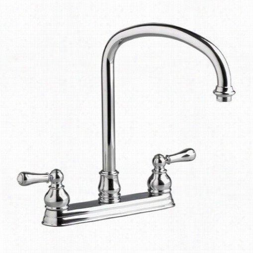 American Standard 4771.732 Hampton Kitchen Faucet With Metal Lever Handles And Hand Twig With Everclean