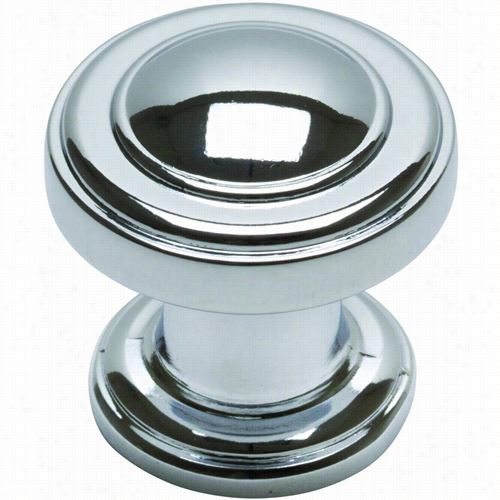 Atlas Homewares 313-ch Bronte Round Cabinet Knob In Polished Chrome