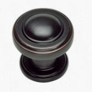 Atlashomewares 313-vb Brnte 1-2/9"" Round Knob In Vdnetian Bronze