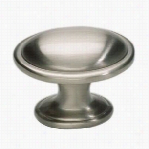 Atlas Homewaress 316-brn Austen 1-1/3"&qu Ot;; Oval Knob In Brushed Nickel