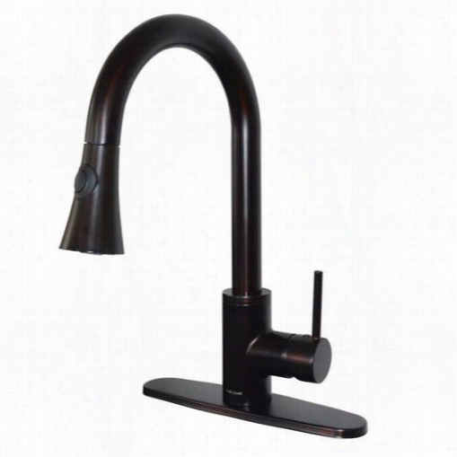 Belle Fooret Ob-whlx78568 Modern Single Handle Pull Do Wns Prayer Kitchen Faucet