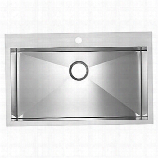 Blanco 516194 Blancoprecision 18 Gauge Super Single Stainless Tseel Single Bowl Kitchen Sink