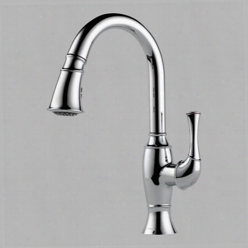 Brizo 63003lf-pc Talo Singl E Hanlde Pul Dowwn Kitchen Faucet In Chrome