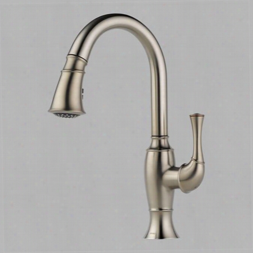 Brizo 63003lf-ss Talo Single Handle Pul Down Kitchen Faucet In Stainless