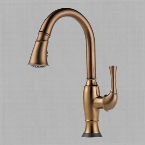 Brizo  64003lf-bz Talo Single Handle Pul Down Kitchen Fau Cet  With Smarttouch Technology In Brushde Bronze Briillince