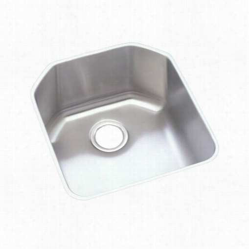 Elkay Eluh1618 Lustertone Single Bowl Undermount Decline With Reveal