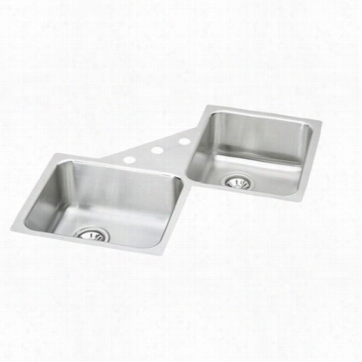 Elkay Eluh3232 Avado Lutsrtone Undermount Double Bowl Corner Snik