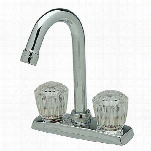 Elkay Lka2475lf Everyday Dou Ble Hwndle Bar Faucet Through  Acrylic Knob Hnadles