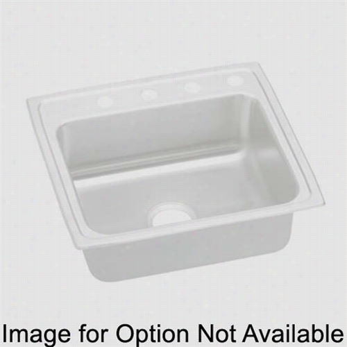 Elkay  Psrq2521mr2 Pacemaker 21"" Top Mount Single Bowl 2 Hole Middle/right Stainless Steel Sink