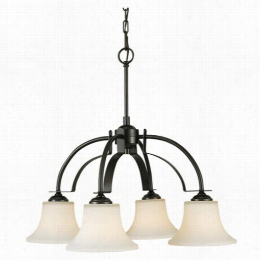 Feiss F2251/4orb Barrington 4 Ligh Tkitecn Chadnelier In Oil Rubbed Bronze