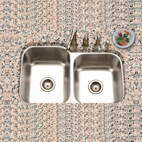 Houzer Ste-2300sr-1 Eston Undermunt60/40 Double Bowl  Kitchen Sink-single Box Collection