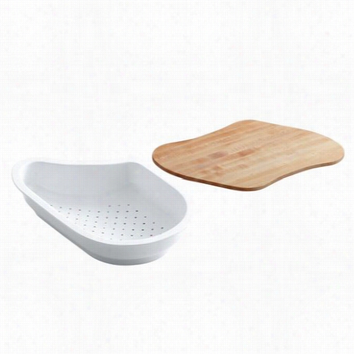 K0hler K-3292 Colander Cutitng Board Fits 9.25"" X 1 5.38&quo;" ;basin