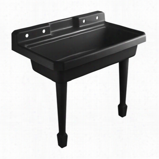 Kohler K-6607-4 Harorview 4 Hole Wall Mount Utility Sink