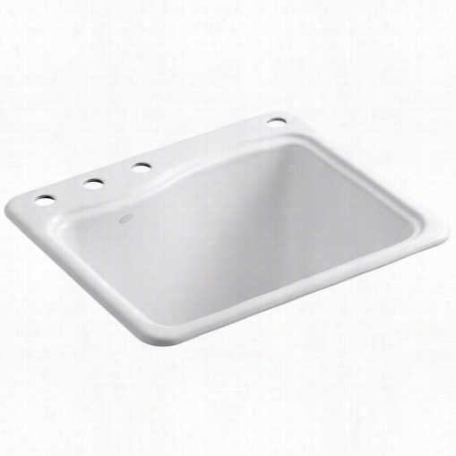 Kohler K-6657-4 River Falls 4 Hole Self Rimming Sink