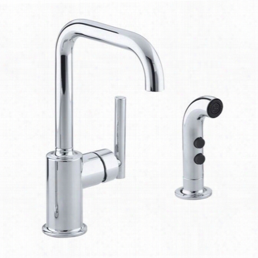 Kohler K-7511 Purist Ssingle Handle Bar Faucet Secondarry Swing Spout Without Spray