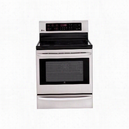 Lg Lre3025st 6.3 Cu.ft. Single O Ven Electric Range With Infrared Grilll And Ttrue Convection