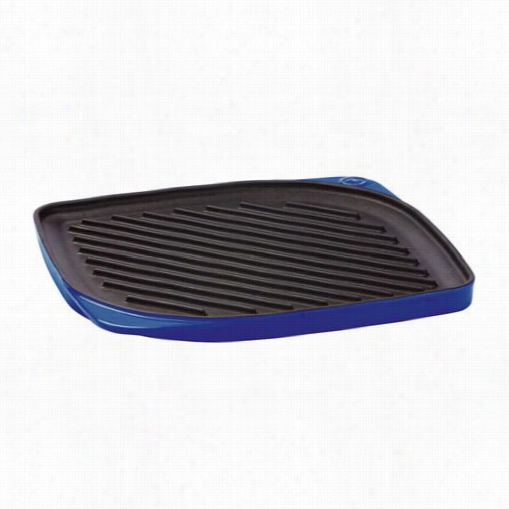 Mario Batali 827677 Cobalt Square Reversibpe Grill/griddle