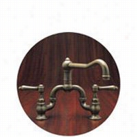 Rohl A1420xm-2 Bridge Kitchen Faucet With Cross Handlws