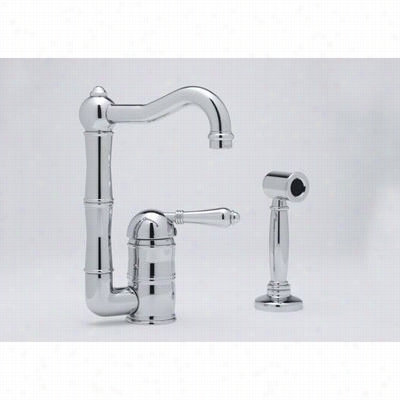 Rohl A3608-6.5lmws-2 Single Lever Country Bar Faucet With Handspray