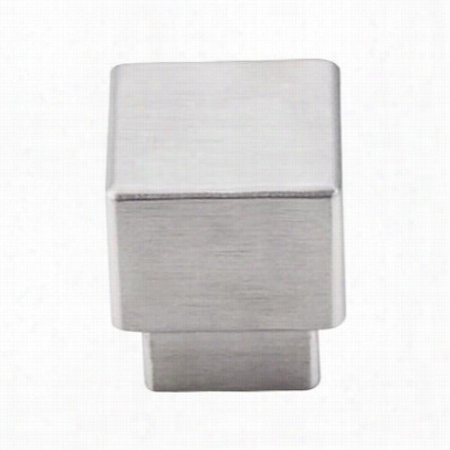 Top Knlbs Tk2ss Sanctuary 1""w Sqaure Cabinet Knob In Brushed Stainless Steel