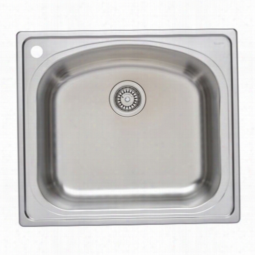 Wells Sinkware Cht2522-0l Chicagon 25"" X 22"" X 9-1/8"" ; Single-bowl Topmount Stainless Steel Sink