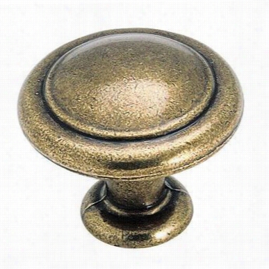 Amerock Bp1387-r1 Reflections 1--1/4"" Dia. Round Knob In Retency Brass