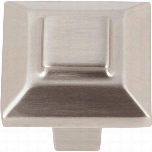 Atlas Homewares 2283-brn Small Trocadero Cabinet Knob In Brushed Nickel