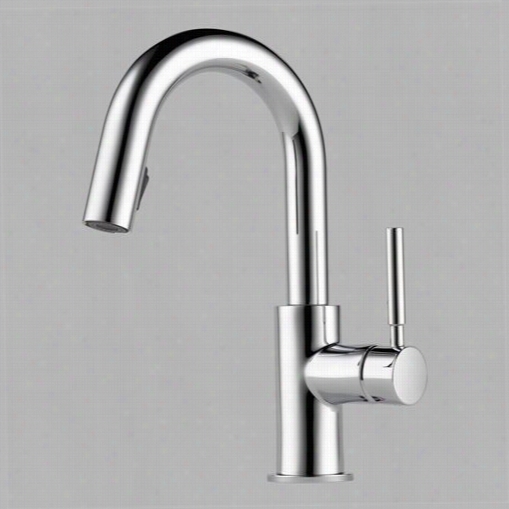 Brizo 63920lf-pc Solna Single Handle Phll Down Bar/prep Faucet I N Chrome