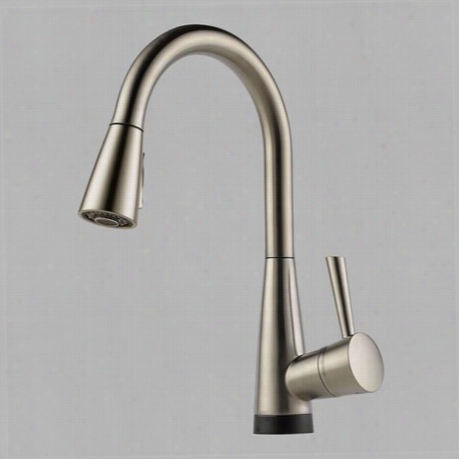 Brizo  64070lf-ss Venuto Sin Gle Handl Ekitchen Faucet With Pul Down Spray And Smarttouch Technology In Staniless