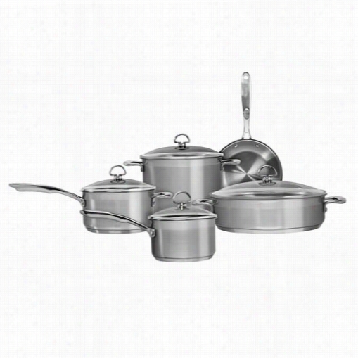 Chantal Slin-9 Induction 21 Steel Brushed Stainless Stee Cookware - Set Of 9