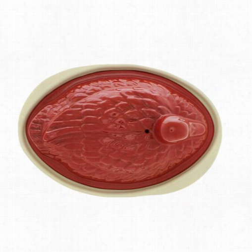 Chasseur Ci_3703_rd____ci _86 9"" X 6"" Cast Iron Duck Pate Terrine In Red