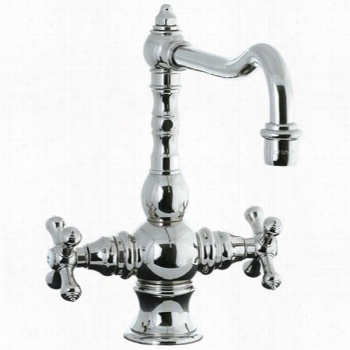 Cifial 267.350.712 Highlands Single Hole Doublle Cross Handle Kicthen Faucet Without Side Spray In Polished  Nickel