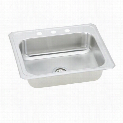 E Lka Ycr31223 Person Of Note 31"" Top Mounts Inngle Bowl 3 Perforation Stainless Steel Sink