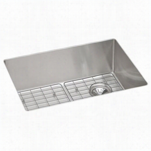 Elkay Ectru24179rdbg Crosstown 18 Gauge Stainless Carburet Of Iron25-1/2"&qu Ot; X 18-1/2"" X 9"" Single Bowll Undermount Kitchen Sink Kiit