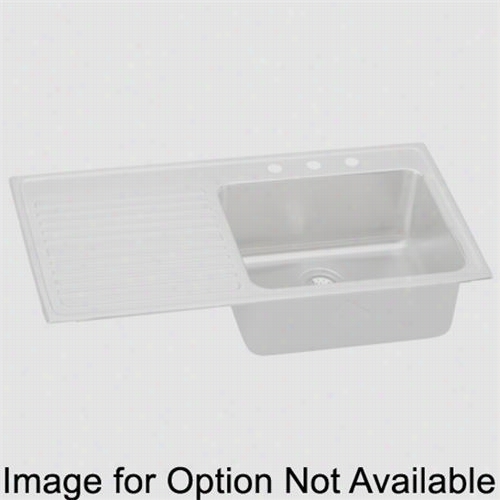 Elkay Ilgr4322rmr2 Lustertone 43"" Top Ascend Sincere Bowl 2 Hole Middle/right Stainless Steel Sink