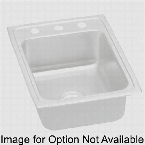 Elkay Lrad12250mr2 Lustertone 4-7/8"" Top Mount Particular Hollow 2 Hole Stzinless Steel  Sink