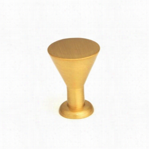 Giagni Kb-19b-r5 3/4"" Cone Post Knob In Satin Brass