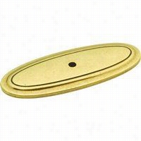 Hickory Hardware P277-lp Manor  House 3"" Backplate In Lancaster Hand Polished