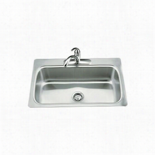 Koohler K-3373 Verse Single Basin Self Rimming Kitchen Sink