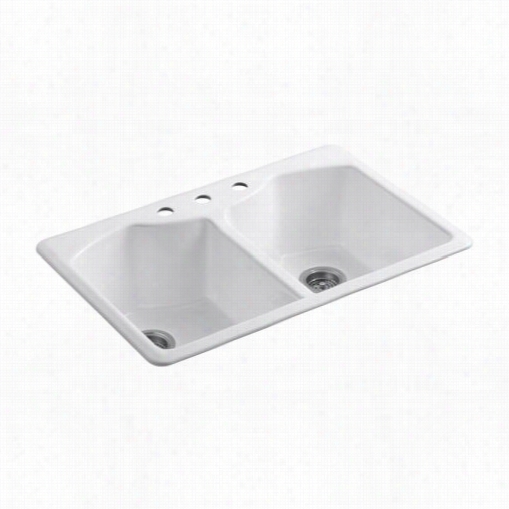 Kohler K-6482-4a4 Bellegrove Four Holes Top Mount Double Adequate Kitchen Sink