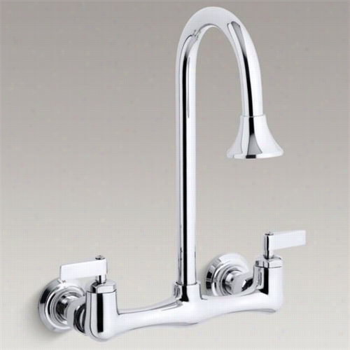 Kohler K-7319-4 Trito Nutility Sink Faucet With Lever Handles