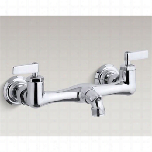 Kohler K-7924 Knoxford  Labor  Sink Faucet With 2"" S Pout Reach And  Lever Handles