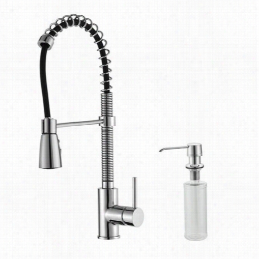 Kraus Kpf -1162-ksd-30 Sinvle Lever Pull Down Kitchen Faucet And Soap Dispenser