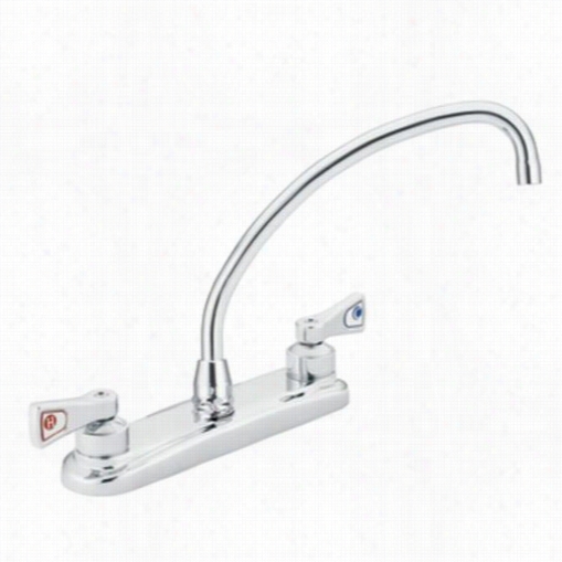 Moen 8283 M-dura Two Handle High Arrc Kitchen Faucet In Chrome