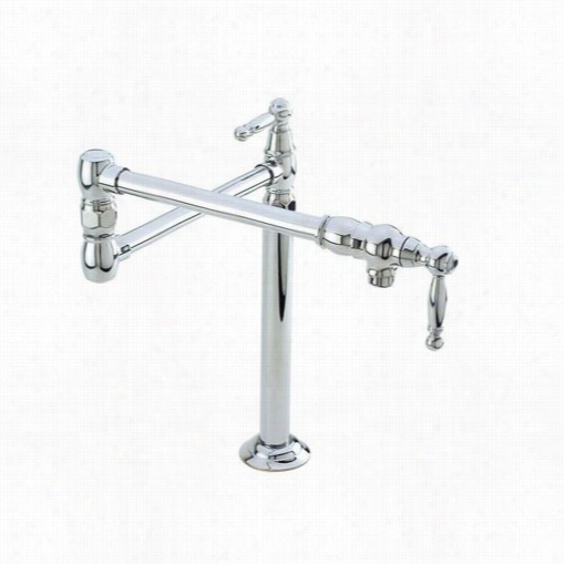 Newport Brass 9484 Traditional Deck Mount Pot Filler Upon Lever Handles