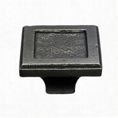 Top Knobs M1819-ci Britannia 2&quo;t"w Square Inset Knob In Cast Iron