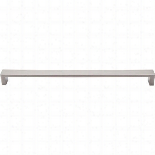 Top Knobs Tk253bsn Modern Metro 12"" Cc Pull In Bruxhed Satin Nickel