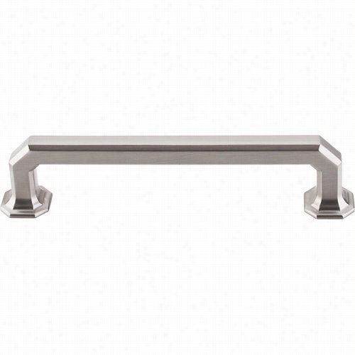 Top Knobs Tk288bsn Chareau 5"&quuot; Cc Emeraldpull In Brushed Satin Nickel