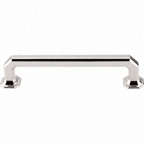 Top Knobs Tk288pn Chareu 5"" Cc Emerald  Pull In Polished Nickel